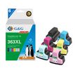 Cartouche compatible HP 363 - Pack de 4 - noir, cyan, magenta, jaune, magenta clair, cyan clair- G&G