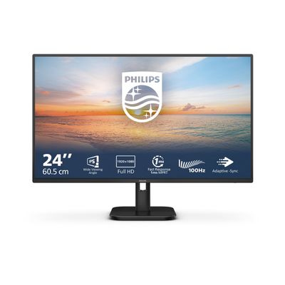 8712581804244-Philips 24E1N1100A - 1000 Series - écran LED  24"- 1920 x 1080 Full HD - noir-Front-0